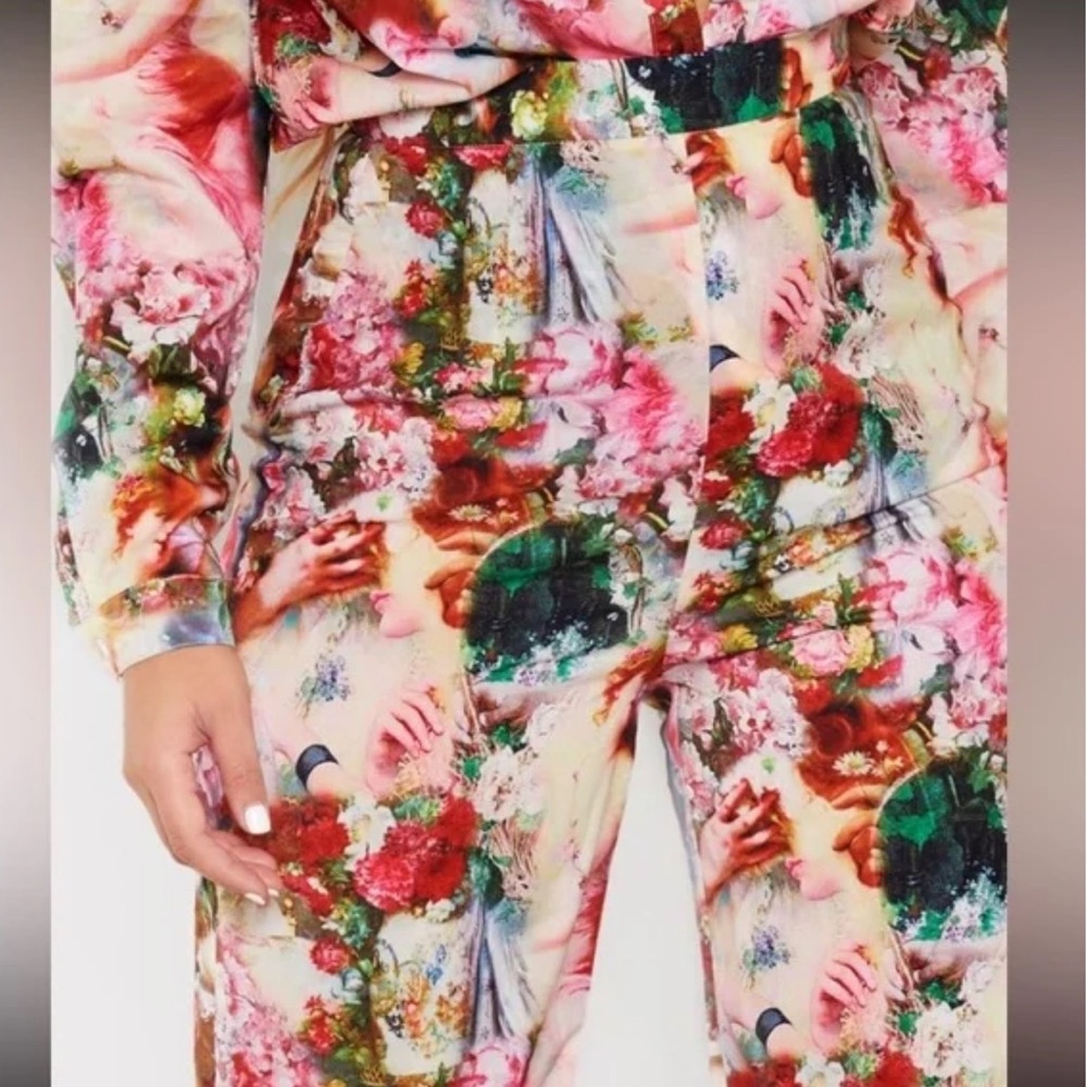PLT Floral Print Pant Set - Picture 5 of 7